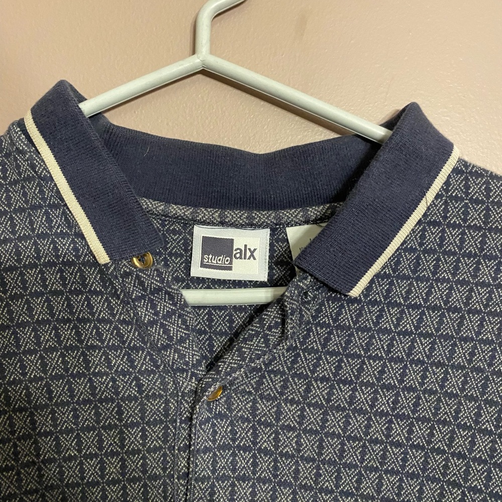 Men’s Patterned Polo - Picture 2 of 2